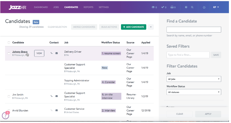 Picture of JazzHr Interview scheduling feature. JazzHr (ATS) Review 2024, pros, cons pricing & more Picture of JazzHr Interview scheduling feature. JazzHr (ATS) Review 2024, pros, cons pricing & more