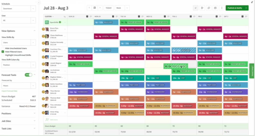 Picture of the employee scheduling feature. When I Work review 2024, pros, cons, pricing & more Picture of the employee scheduling feature. When I Work review 2024, pros, cons, pricing & more