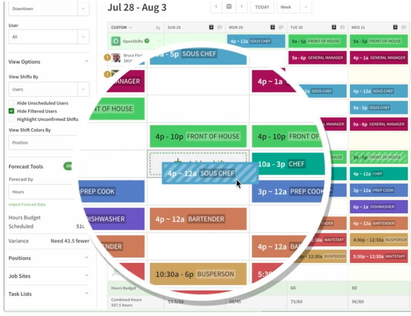 Picture of the employee scheduling feature. It shows how easy it is to drag and drop shifts. When I Work review 2024, pros, cons, pricing & more Picture of the employee scheduling feature. It shows how easy it is to drag and drop shifts. When I Work review 2024, pros, cons, pricing & more